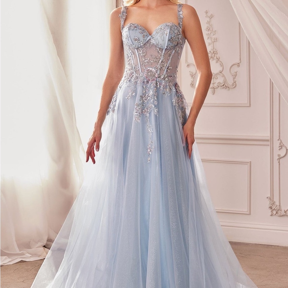 Andrea And Leo A1258 - Dusty Blue - Prom Dress, Formal Dress, Gown